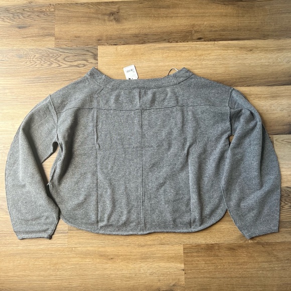 Free People Jamie Sweater Dark Heather Grey - Picture 5 of 5